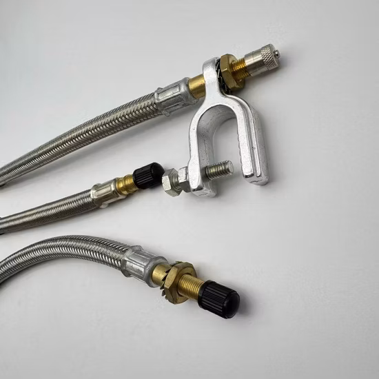 Car Tire Extension Tube Braided Valve Stainless Steel Metal Extension