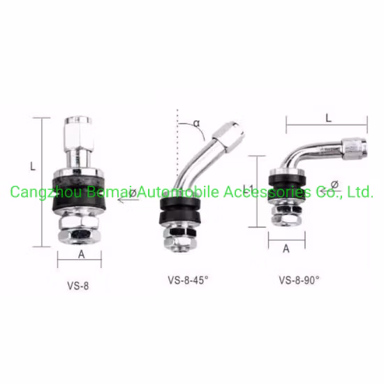 Aluminum Alloy Tubeless Tyre Valve Aluminum Tire Valves for Motorcycle