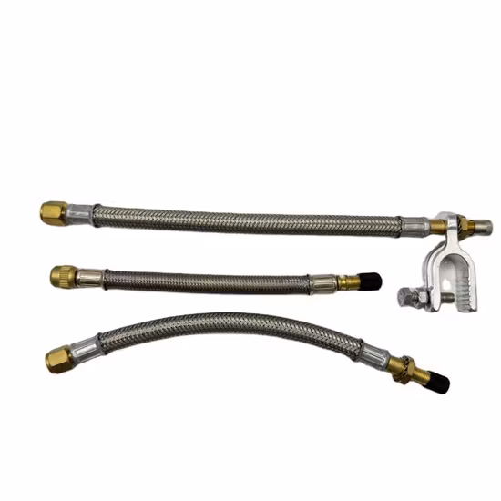 Car Tire Extension Tube Braided Valve Stainless Steel Metal Extension